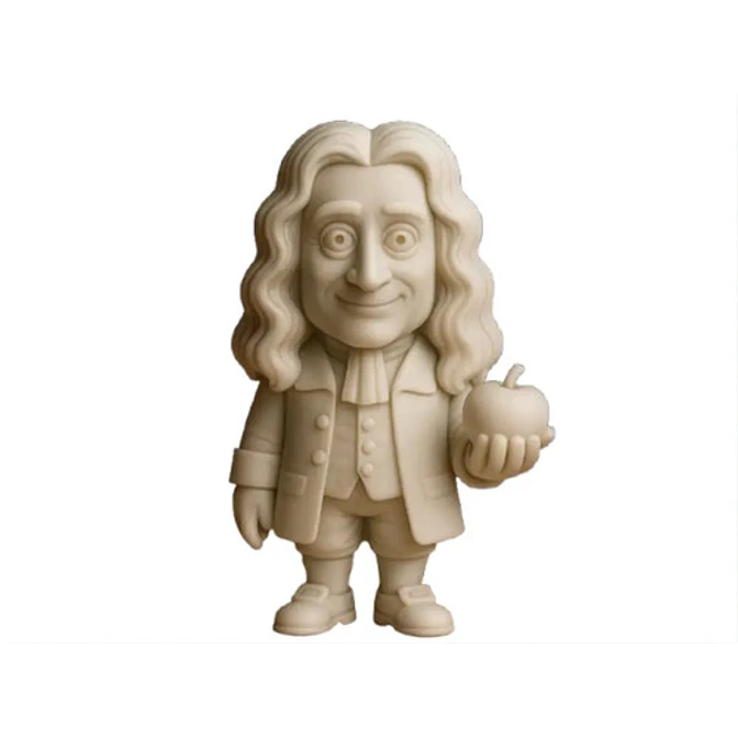 Figura Decoración De Isaac Newton De Pie 1
