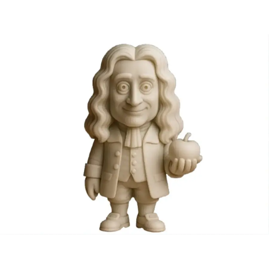 Figura Decoración De Isaac Newton De Pie