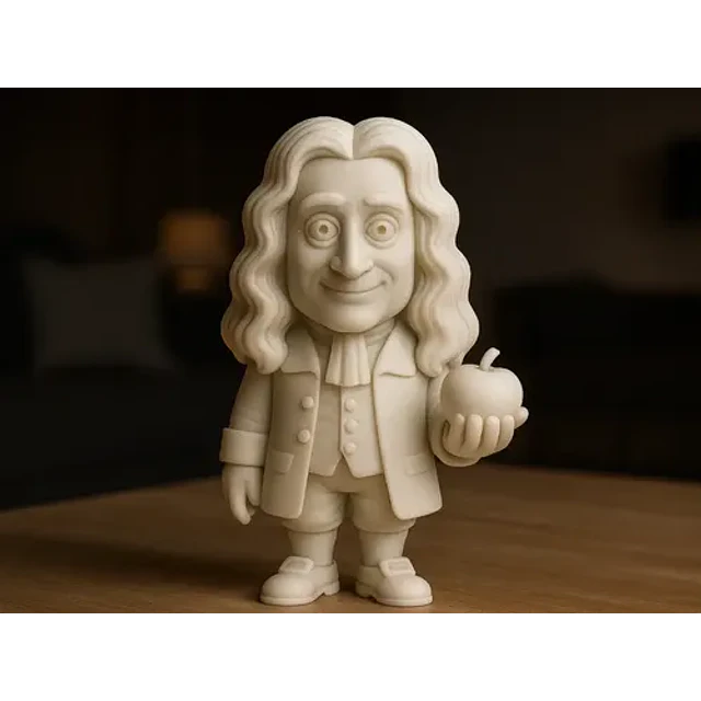 Figura Decoración De Isaac Newton De Pie