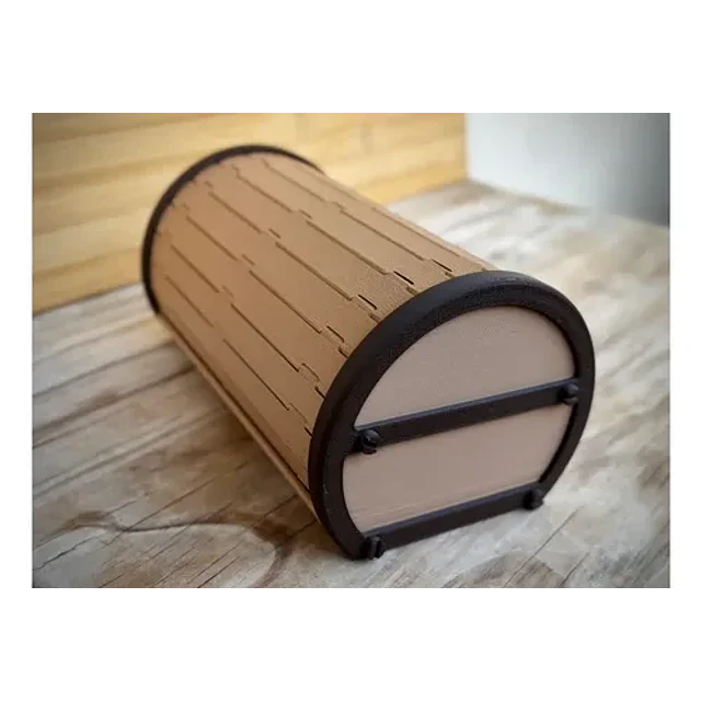 Adorno- Cofre Cilíndrico Para Decorar