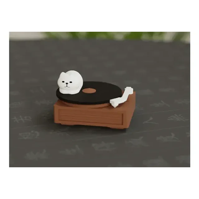 Figura Decorativa De Gato Música