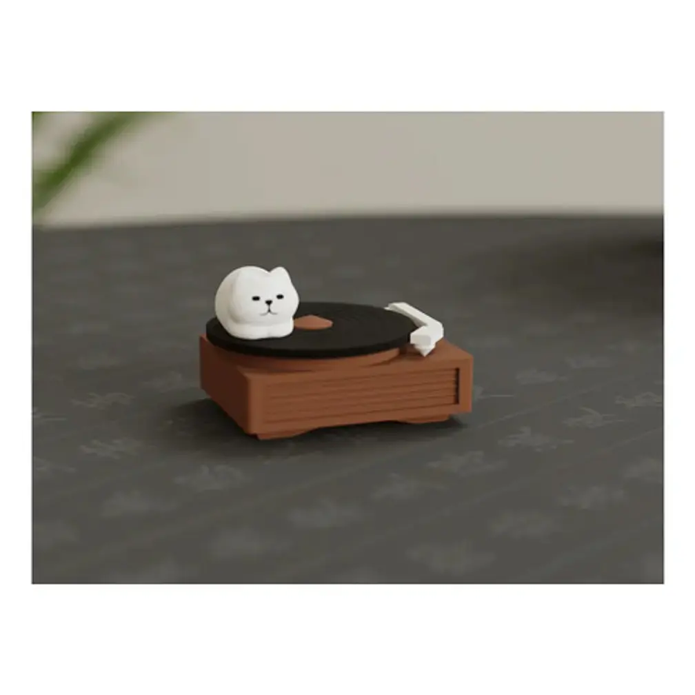 Figura Decorativa De Gato Música 2