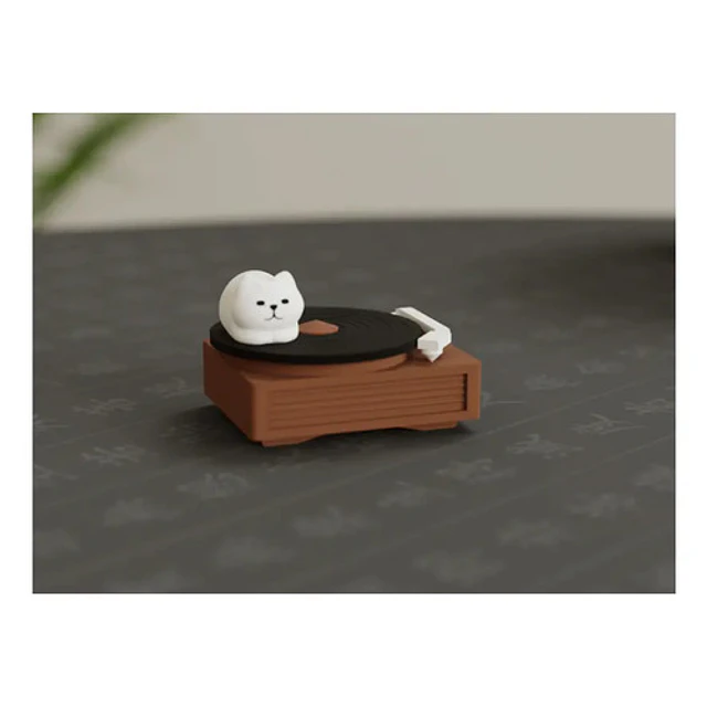 Figura Decorativa De Gato Música