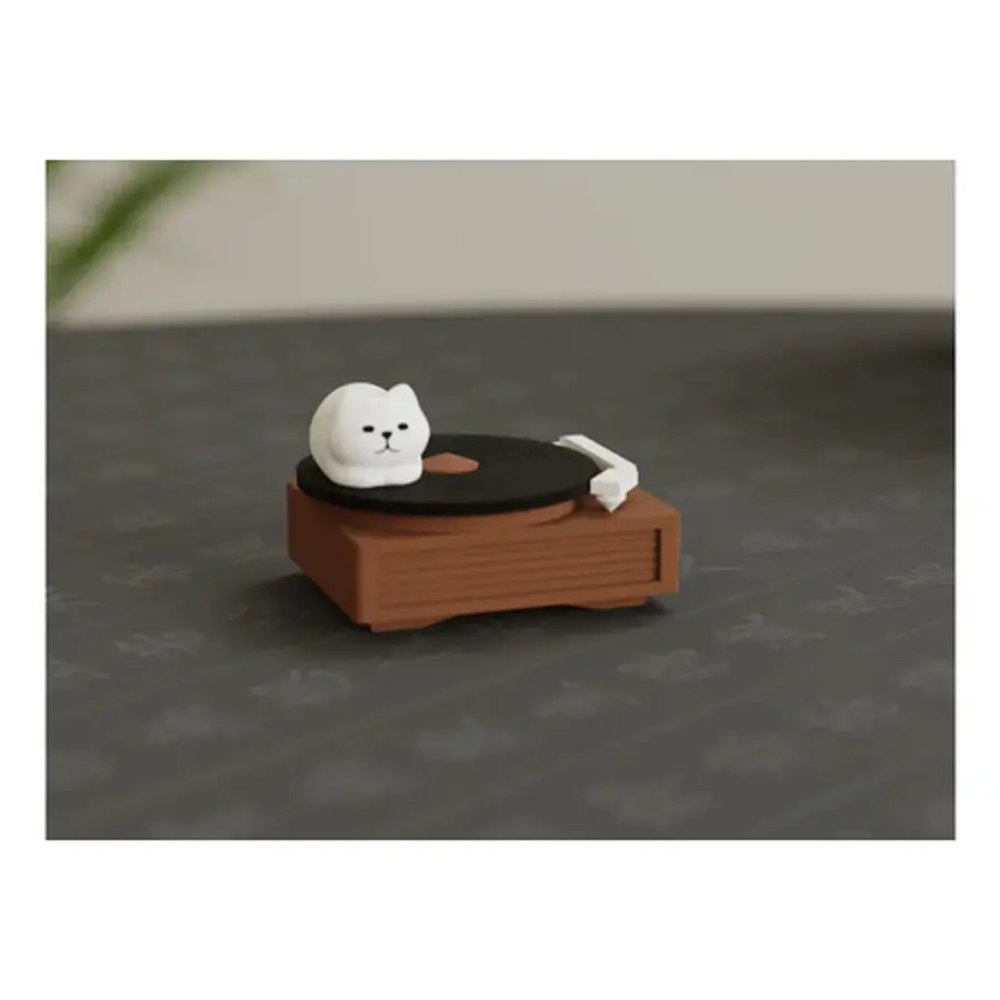 Figura Decorativa De Gato Música
