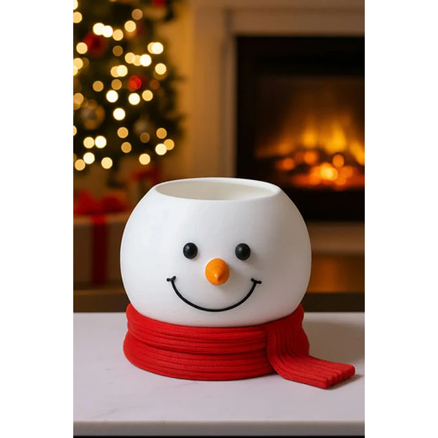 Bowl De Cocina Navidad - Muñeco De Nieve