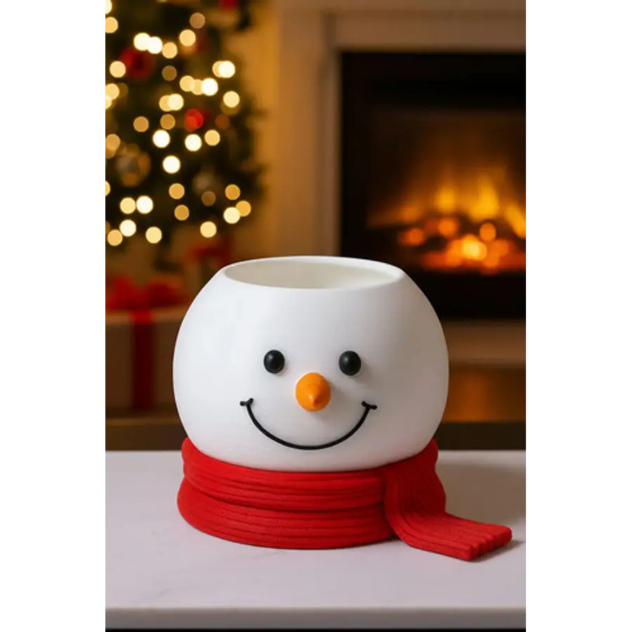 Bowl De Cocina Navidad - Muñeco De Nieve