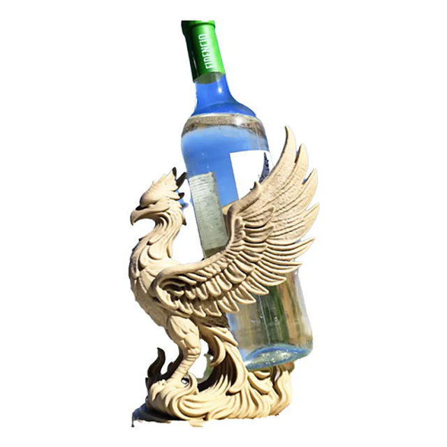 Porta Vino De Fenix (no Incluye Botella)