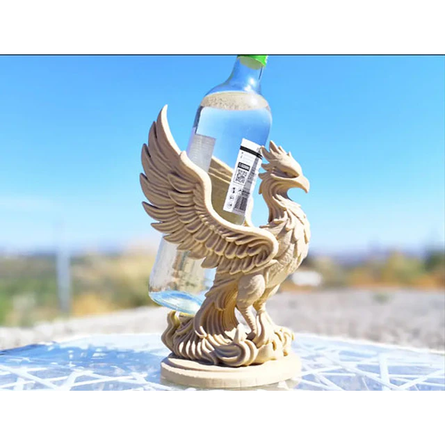 Porta Vino De Fenix (no Incluye Botella)