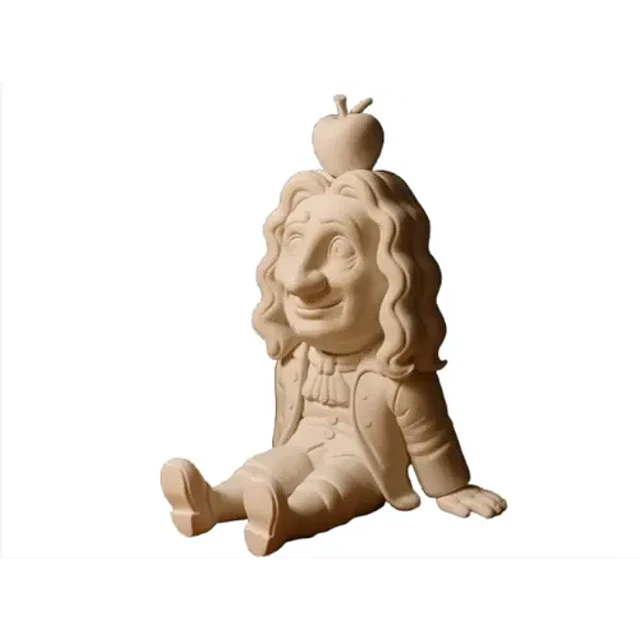 Figura Decoración De Isaac Newton Sentado