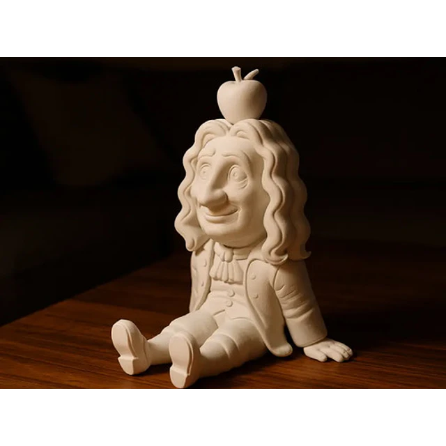 Figura Decoración De Isaac Newton Sentado