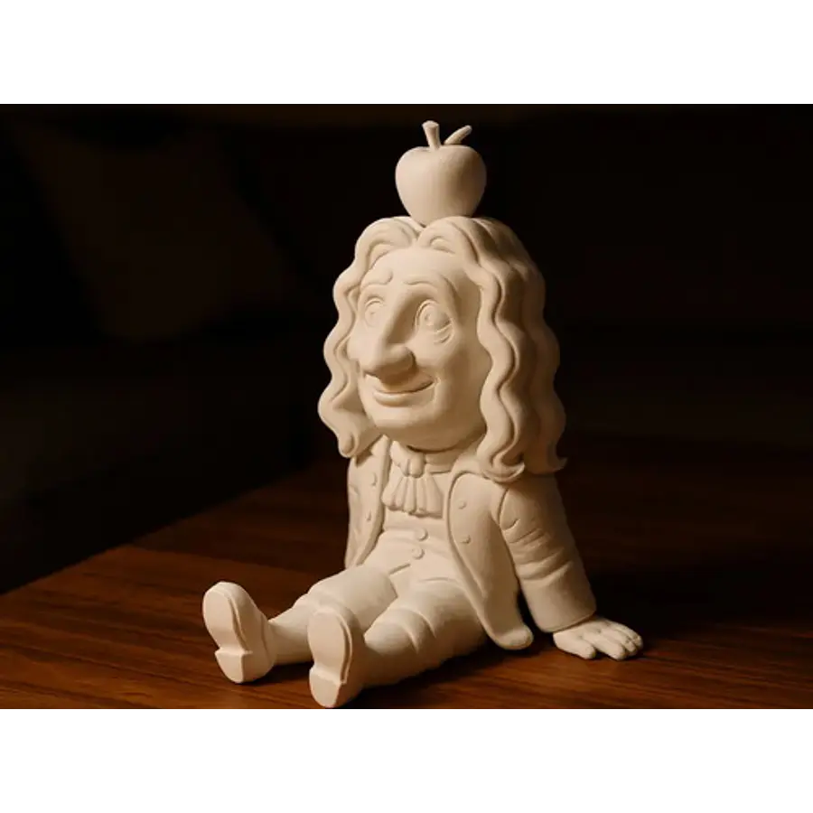 Figura Decoración De Isaac Newton Sentado