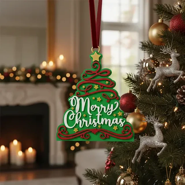 Letrero Navideño De Árbol