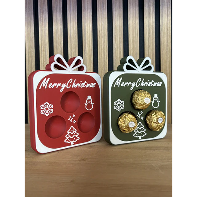 (pack 2) Caja Decorativa - Regalo Navidad