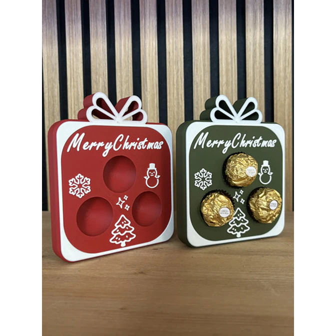 (pack 2) Caja Decorativa - Regalo Navidad 1