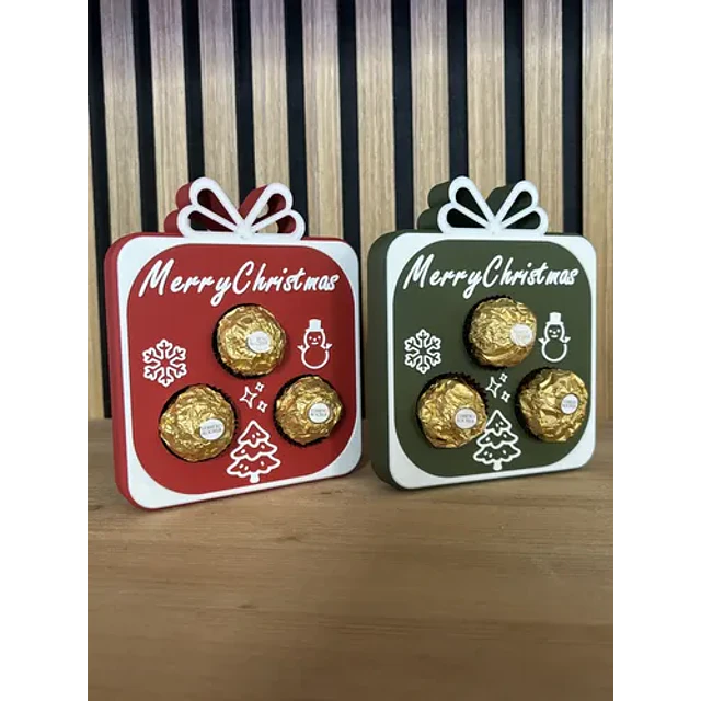 (pack 2) Caja Decorativa - Regalo Navidad