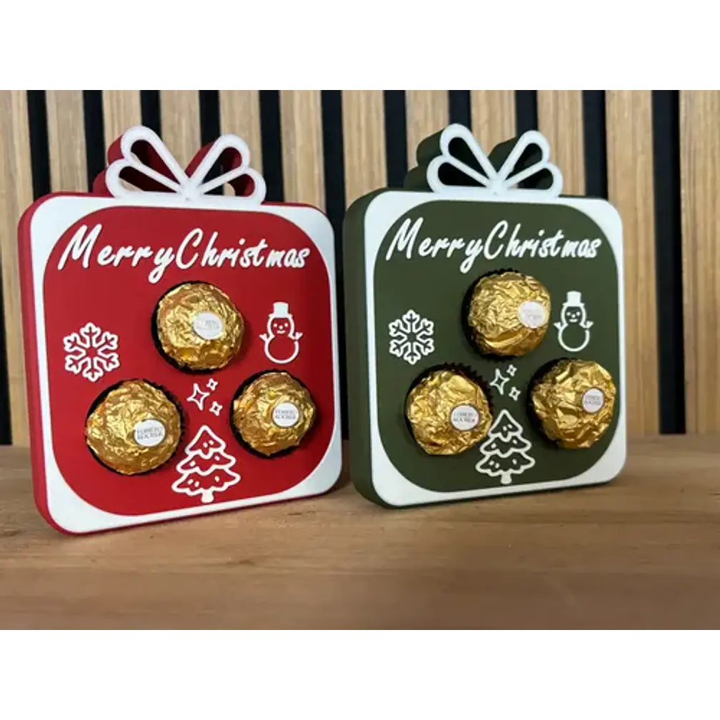 (pack 2) Caja Decorativa - Regalo Navidad 4
