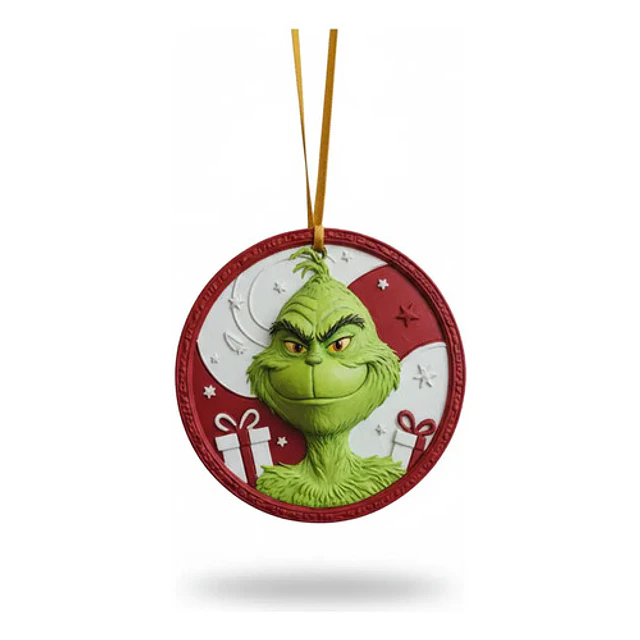 Bola Navidad - Grinch Relieve