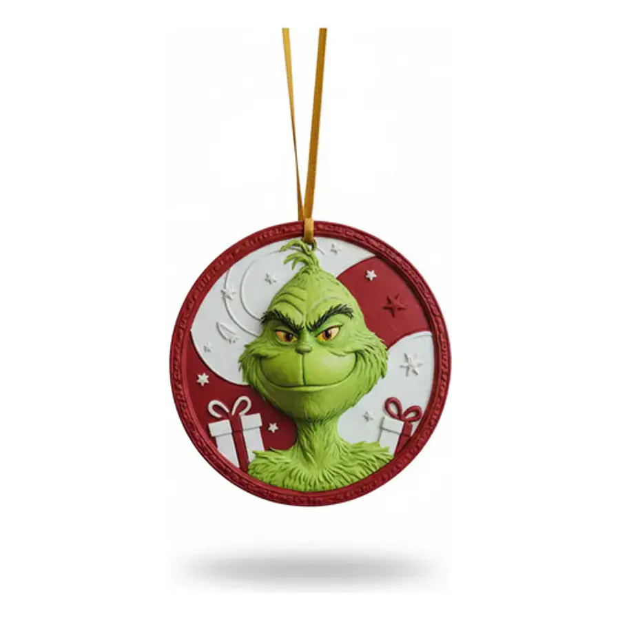 Bola Navidad - Grinch Relieve