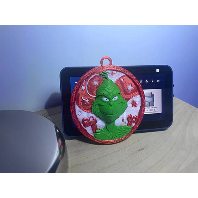 Bola Navidad - Grinch Relieve