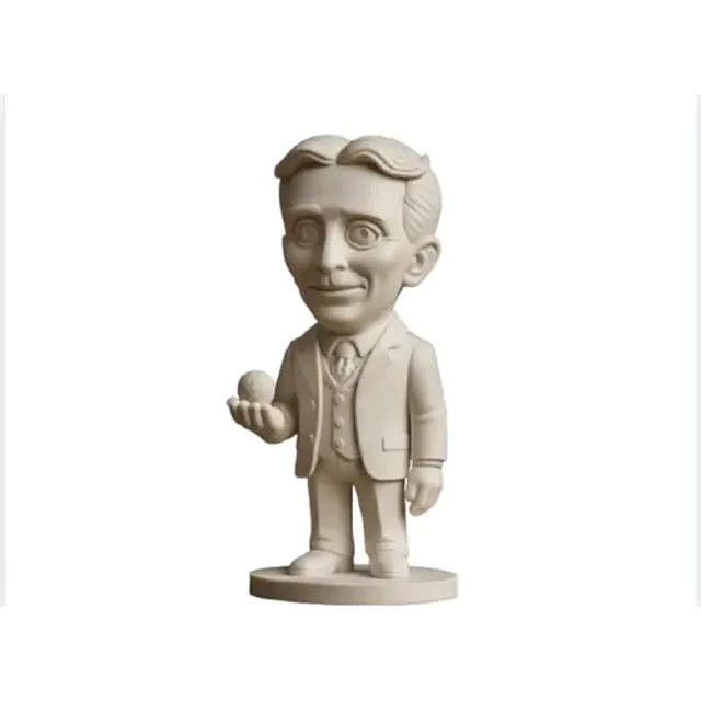 Figura Decoración- Mini Estatua De Nikola Tesla