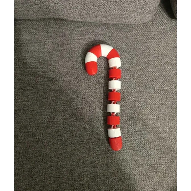 Adornos Navidad - Bastón De Caramelo Articulado 3