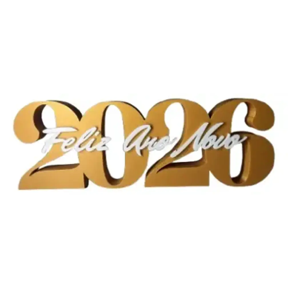 Feliz Año Nuevo 2026 - Placa Decorativa 2