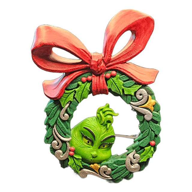 Adorno De Navidad - Corona Del Grinch