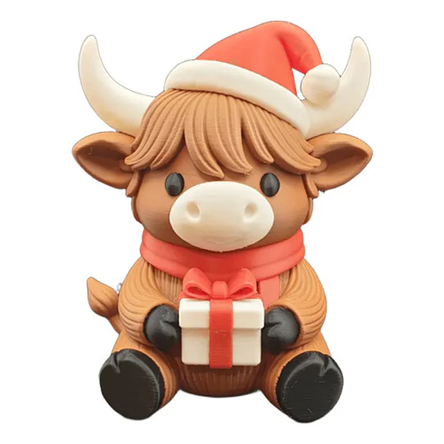 Figura Decorativa - Vaca De Las Tierras Altas