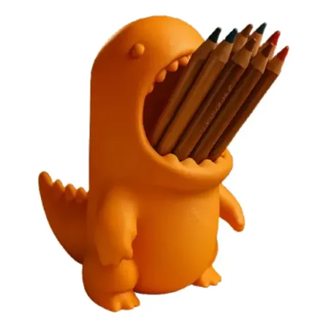 Portalápices Con Forma De Dinosaurio