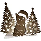 Decoración - Silueta De Gato Navideño - Miniatura 2