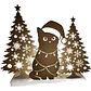 Decoración - Silueta De Gato Navideño - Miniatura 3