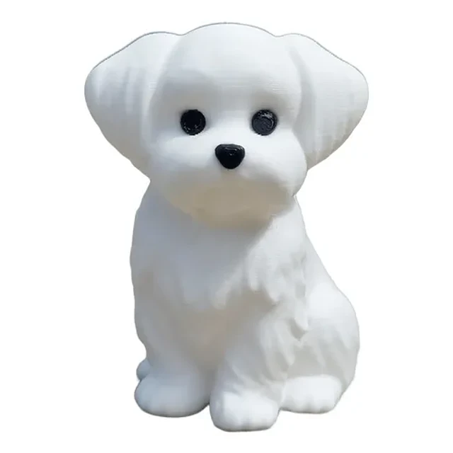 Figura Decorativa - Perro Maltés Miniatura