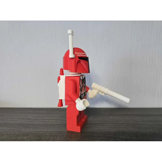 Mandalorian Edición Roja De Navidad - Figura Navideña