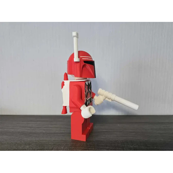 Mandalorian Edición Roja De Navidad - Figura Navideña 2