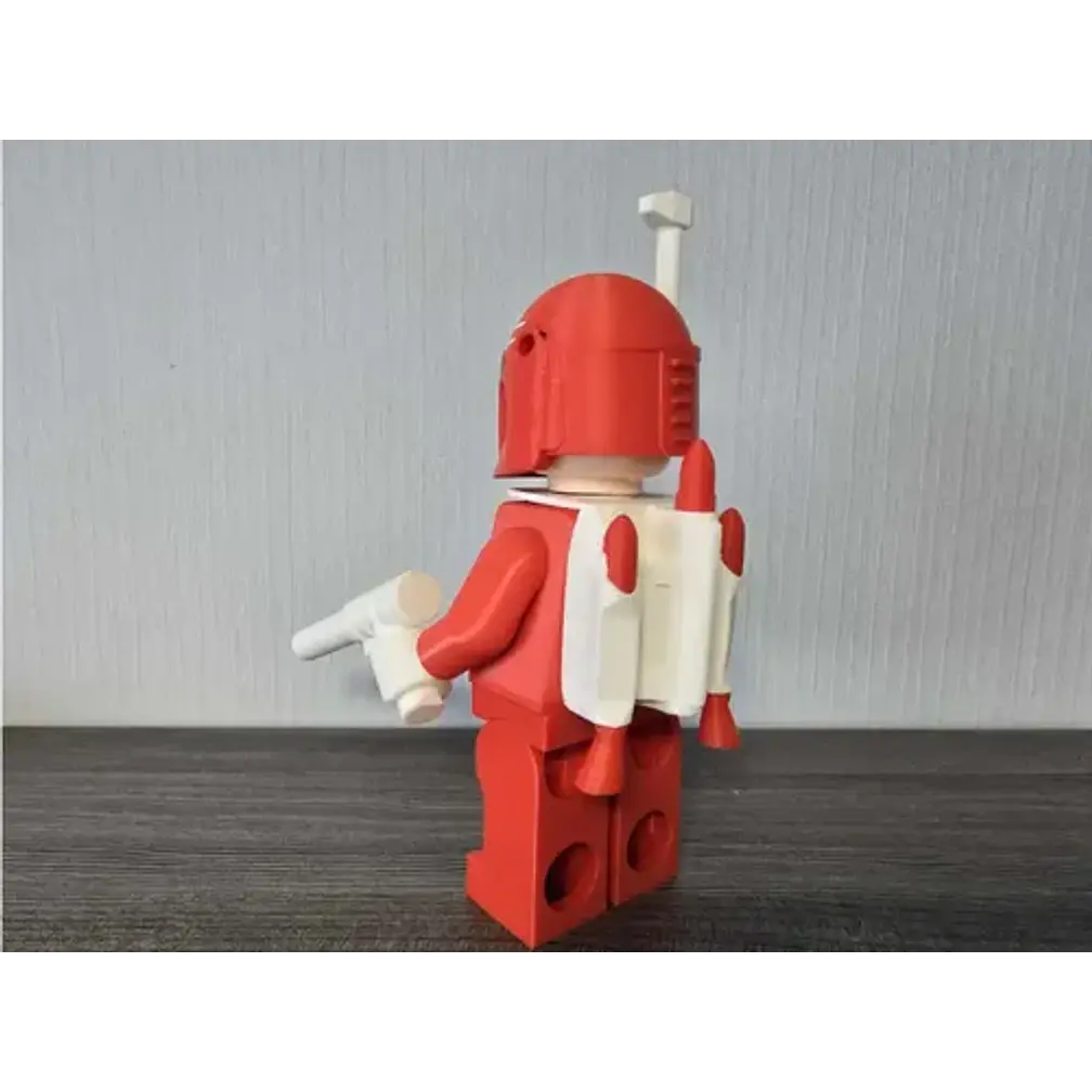 Mandalorian Edición Roja De Navidad - Figura Navideña 3
