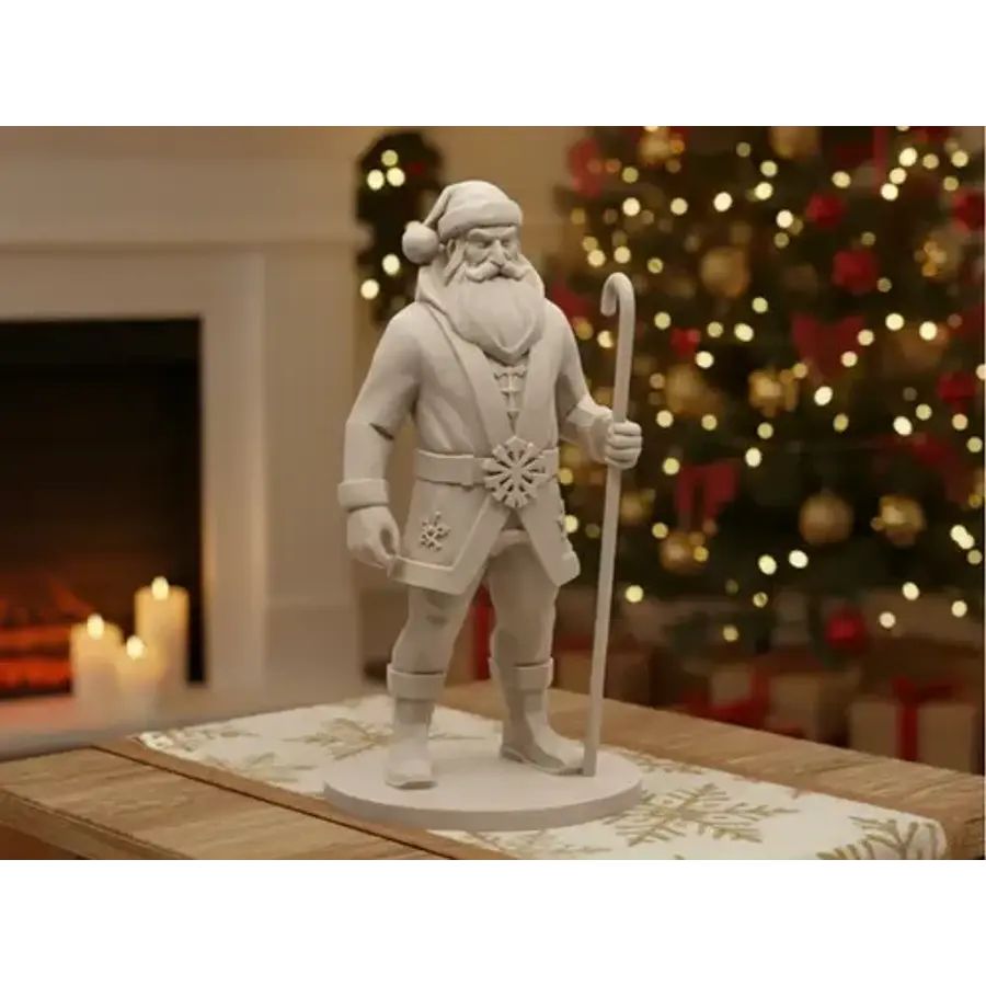 Figura Decorativa- Estatua Santa Claus Guerrero