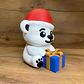 Figura Navideña- Oso De Navidad Con Regalo - Miniatura 2