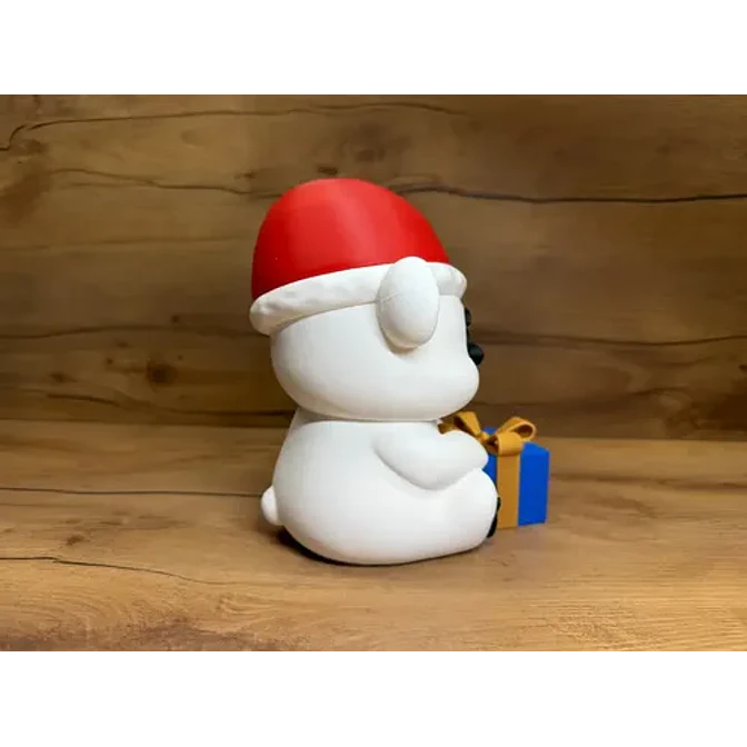 Figura Navideña- Oso De Navidad Con Regalo 3