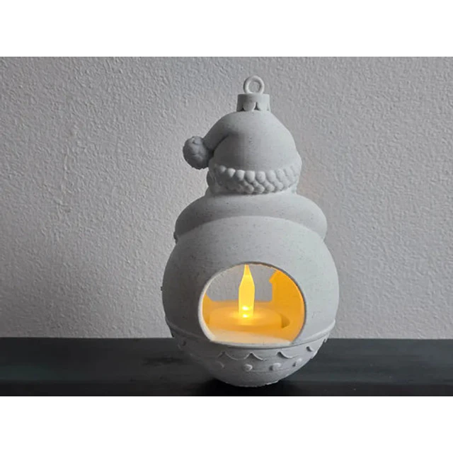 Portavelas De Papá Noel Colgable