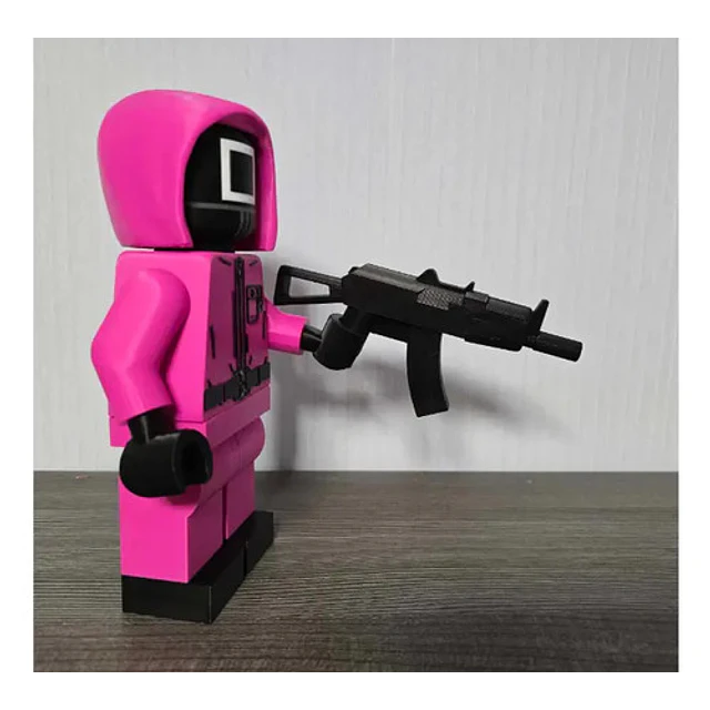 Figura Decorativa De Squid Game Guardia Cuadrado