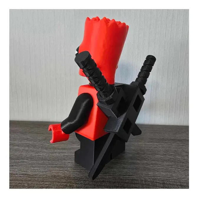 Bartpool Los Simpson Y Deadpool - Figura Decorativa 3