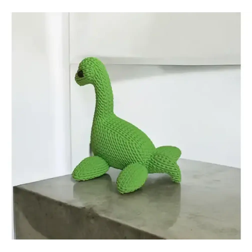 Figura Decoración- Monstruo Del Lago Ness Tejido 2