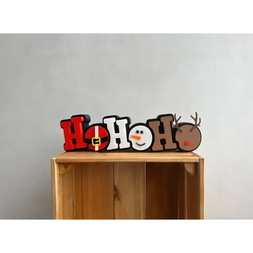 Adornos - Letreros Navideños Ho Ho Ho 3