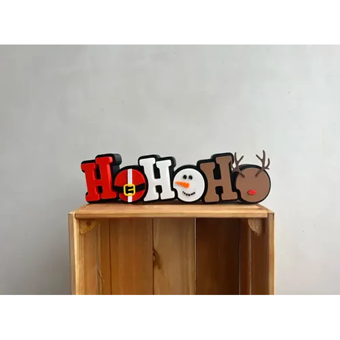 Adornos - Letreros Navideños Ho Ho Ho 3
