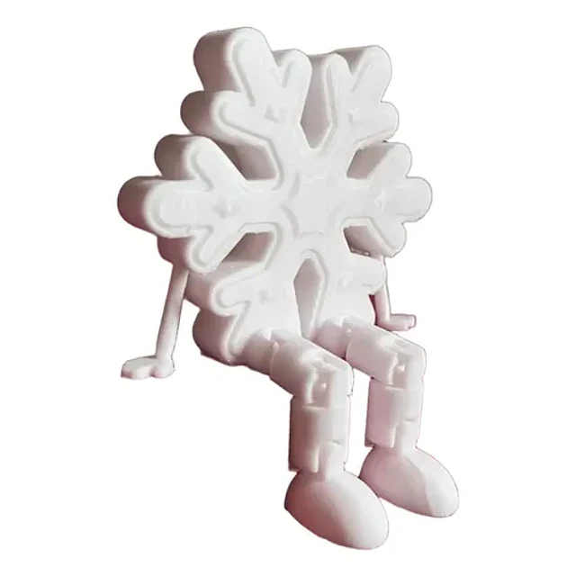 Adorno De Navidad - Copo De Nieve Articulado