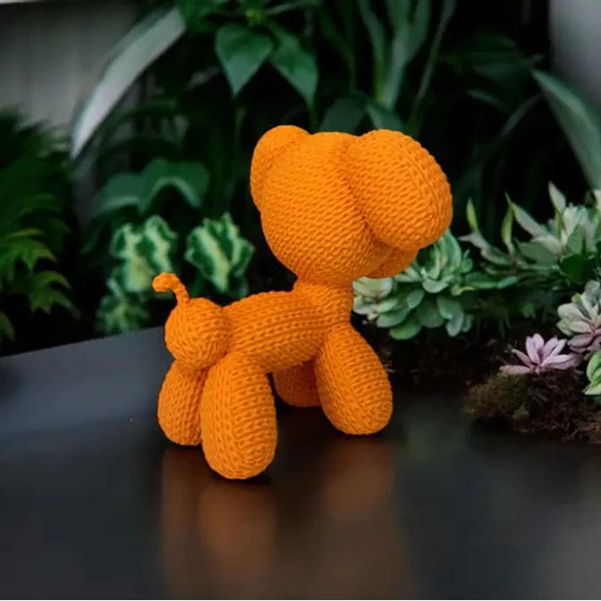 Figura Decorativa- Perro De Globo Tejido 3