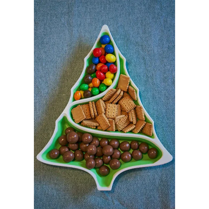 Adorno - Plato Árbol De Navidad Para Aperitivos 2