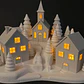 Adorno Navideño- Casas De Velas Nevadas - Miniatura 1