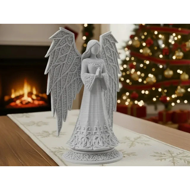 Ángel De Navidad Elegante - Figura Navideña