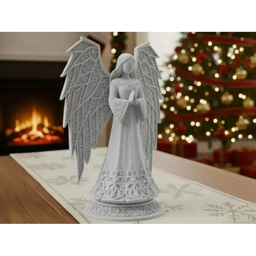 Ángel De Navidad Elegante - Figura Navideña